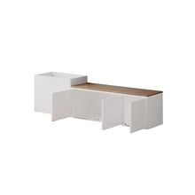 Flower Box Multifunctional Storage Planter Bench Combo Integrated Garden
