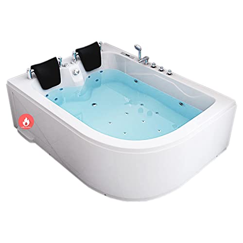 SIMBASHOPPING USA Whirlpool Bathtub Hot Tub Massage Double Pump 2 Persons VERONA with Heater