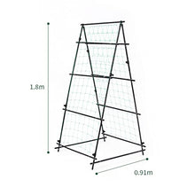 Garden Metal Climbing Plant Support, Tubular Structure 1.8m Flowers Steel Weather Resistant Powder Coating Frame Stand Growth Support(