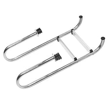 USZWBY Stainless Steel Anti Slip Anti Corrosion Swimming Pool Ladder with Two Step Pedal Swimming Pool Ladder Steps