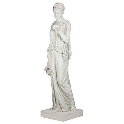 Design Toscano Hebe Greek Woman Garden Statue 62" Antique Stone