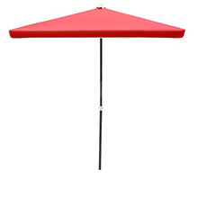 LHDDAGQAX Summer Large Parasol Double Layer Umbrella Cloth, Outdoor Rectangular Folding Parasol Canopy Shade for Beach, Garden, Patio, Market, 200 x 200 cm, 220 x 180 cm (Red 2.2 m x 1.8 m) (Red 2 m x