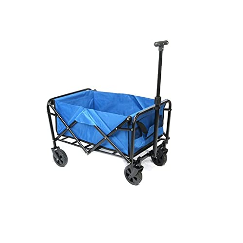 WAFEOGK High-Capacity Trailer Camping Storage Car Portable Folding Wagon Utility Outdoor Garden Cart(D)