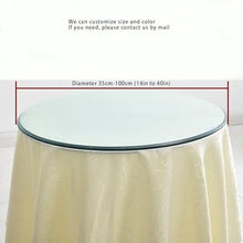 Pealihuy Transparent Outdoor Patio Round Glass Table Top 40cm 50cm 60cm 80cm Tempered Glass Table Top with Rounded Edge, for Kitchen Dining Tables Or Coffee Table(70cm(28 in))