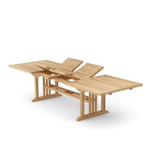 Anderson Teak Sahara Rectangular Double Extension Table - Outdoor Patio Dining 126"