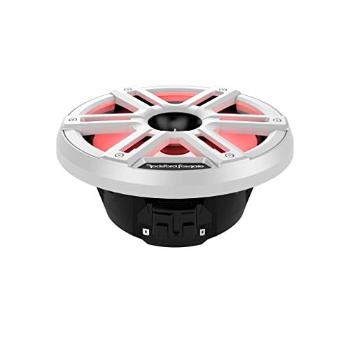 Rockford Fosgate M2-8H 8” 2-Way Marine Speakers with Multicolor LED Lights - White