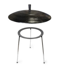 Handmade Korean cast iron cauldron lid sotttukkeong BBQ griddle 17.7 in with Extendable Stand