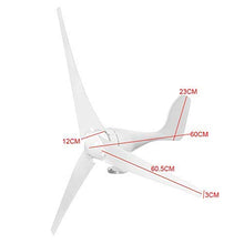Energy 3/5 Blades Wind Turbine Generator 12V 24V High Efficient for Home Yacht Farm Low Wind Speed Start High Efficiency 5 Blades 12v (3 Blades 24v) (5 Blades 12v)