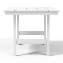 WestinTrends Ashore 7-Piece HDPE Outdoor Rectangular Patio Dining Table Set, White