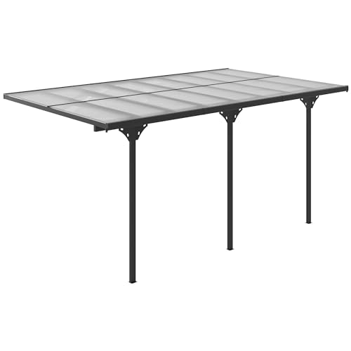 Outsunny 16.5' x 10' Outdoor Polycarbonate Pergola Gray