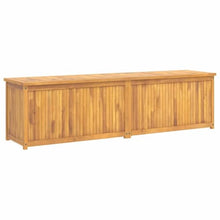 UUGRANDTO Garden Box Natural Wood Solid Teak Wood 78.7x19.7x21.7 in Outdoor Furniture Storage Boxes