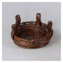 LUYOUBOZHU Vase Stand Chinese Style Carving Wood Pedestal with Foot for Bonsai Vase Tea Sets(Large)