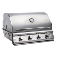 Blaze Prelude LBM 4-Piece 32-Inch Propane Outdoor Kitchen Package w/Double Side Burner & Refrigerator - BLZ-4LBM126-LP-4PC-SC