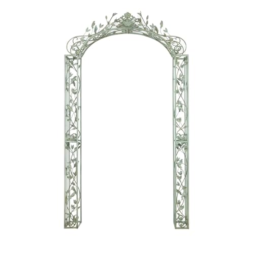 OREKPOT Extra Large Wedding Arch, Metal Arch Trellis, Garden Pergola Arbor for Party, Ceremony, Decoration, Climbing Plant, Lawn, Terrace，250cm/98.4in