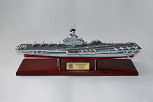 Squadron Nostalgia LLC USS Shangri-La CVA-38 Aircraft Carrier Model Essex Class Mahogany 24 Inch Multicolor