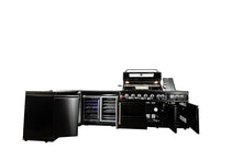 Luxuria Spas Flame Pro Series 6-burner Kitchen Black