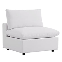 Modway Commix 5-Piece Modern Fabric Patio Sectional Sofa in White