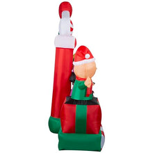 Gemmy Giant Christmas Inflatable Peanuts Gang Stage Scene, 7 ft Tall, Multi