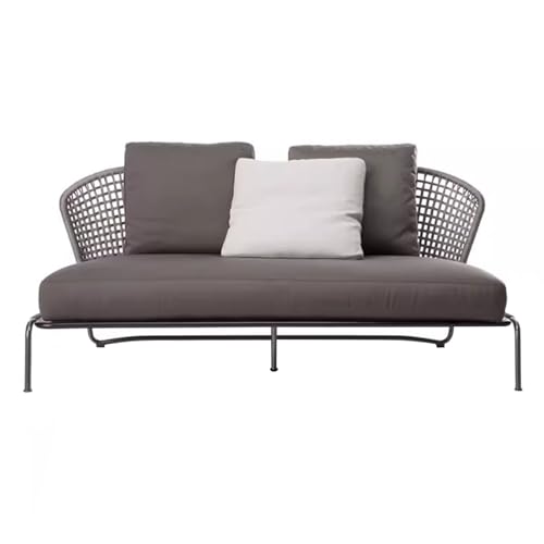 KPHYMOD Outdoor Loveseat Patio Furniture Sofa, Outdoor Chairs with Cushion, for Garden Pool Backyard Yard Porch