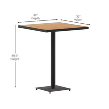 Flash Furniture Commercial Grade 32" Outdoor Bar Height Square Table