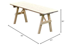 Furniture Barn USA Pine 6' Traditional Table, Unfinished