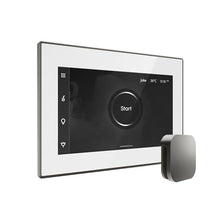 Mr Steam iSteamX Steam Shower Control and Steamhead in White Brilliant Black
