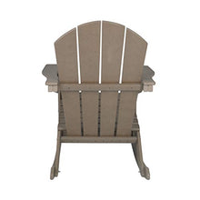 WO WESTIN OUTDOOR Classic Patio Rocking Chair Set of 4 PCS Weathered Wood