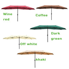 GY8PKVWKWQ Table Market Umbrella,Patio Umbrella,sunshade,Waterproof,Hand Crank,Excluding Base,quadrate,1pcs,for Garden, Deck, Backyard, Pool, Turquoise(Dark green)