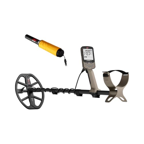 MINELAB X-Terra Elite Bundle, Waterproof, All Terrain Metal Detector for Adults, Multi-IQ Precision Targeting with Simultaneous Multi-Frequency Technology, Includes PRO-FIND 35 Pinpointer