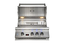 Bonfire CBB3-NG Natural Gas Grill, Drop-In Outdoor BBQ Grill for Built-In Kitchen, With Infrared Burner and Rotisserie Kit, 304 Stainless Steel