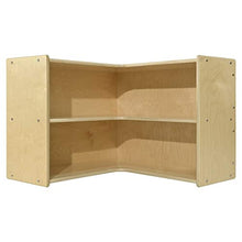 Contender 2 Section Display Cabinet Natural