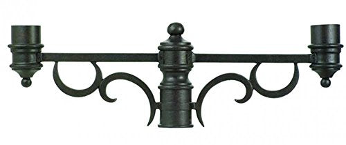 Kalco 9307WT Outdoor Double Post Mount Bracket, Walnut Finish