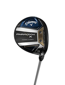 Callaway Golf 2023 Paradym X Fairway Wood Left Hand Ascent 50G Shaft Light Flex 3 Wood Black Silver