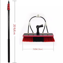 DPLXQPP Window Cleaning Brush Telescopic Photovoltaic Panel Cleaning Brush Can Spray Water Through Brush Window Cleaning Set Suitable for Outdoor High Windows,20FT【6m】