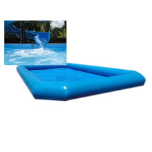 TECHTONGDA Inflatable Pool 23x23x1.8ft Family Blow up Swim Pools, Large Size Swimming Pools Play Center with One Blower