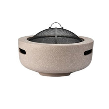 Round Outdoor Fire Pit Table, Charcoal Brazier, BBQ Grill,Firepit