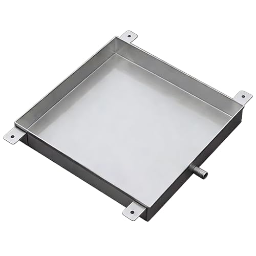 Heavy Duty 304 Stainless Steel Drip Pan with Hose, AC & Washer Drain Tray