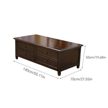 DIEYPOL Coffee Table Home Coffee Table Rural Living Room Small Low Table Wooden with Drawer Coffee Table Mesa para Centro De Sala