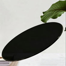 AY8ADYUI 43CM, 58CM,88CM,Thick Tempered Glass Tabletop，Round Tempered Glass Table Top Black，mesa，Multipurpose，Perfect Replacements for Dining, Patio Tables(88CM(34.6IN))