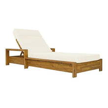 Outdoor Chaise Lounge Patio Recliner with Armrests and Cushion, Set of 2
