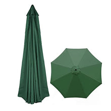 ERoomQ Polyester Replacement Canopy for Patio Umbrella 9 Ribs Outdoor Table Umbrella Cover Cloth Sun Protection and Shade for Parasol