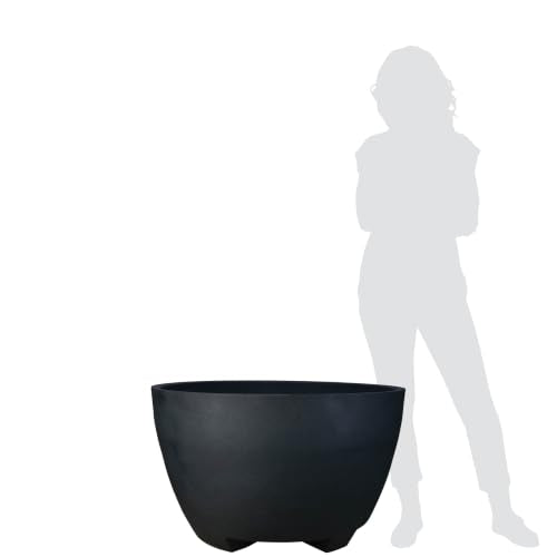 Jackson Pottery 32 in. Megalos Planter - Anthracite