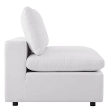 Modway Commix 5-Piece Modern Fabric Patio Sectional Sofa in White