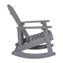 EMMA + OLIVER Gray Adirondack Rocking Chair, 2-Pack