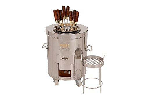 Puri Tandoor Oven - SS2 Deluxe - Large Home Tandoor - Charcoal Fired - 25 Person Capacity