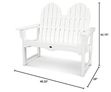Trex Outdoor Furniture™ Cape Cod 48" Adirondack Bench in Classic White