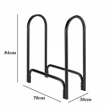 DJVHSRI Firewood Storage Rack Simple Iron Fireplace Tools Firewood Wood Firewood Shelf Flooring Home Wood Storage Rack,Black-70 * 30 * 84Cm,Black-70 * 30 * 84cm