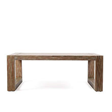 Armen Living LCPRCOLT Paradise Outdoor Light Eucalyptus Wood Coffee Table, Teak