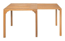 Riviera Extendable Dining Table Natural, Natural Dining Table, Modern Style, Solid Acacia Wood Rectangular Shape Tabletop, Solid Acacia Wood, Outdoor Dining, 33.5~59.1" W x 33.5" D x 29.9" H