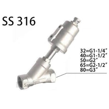 JDF100S0NC6 G 1-1/4 1-1/2 2 2-1/2 3 Angle Seat Valve 0~1.6 Mpa Air Pneumatic Stainless Steel Normally Closed 1Pcs(032NC6 G1-1-4,Double Acting)
